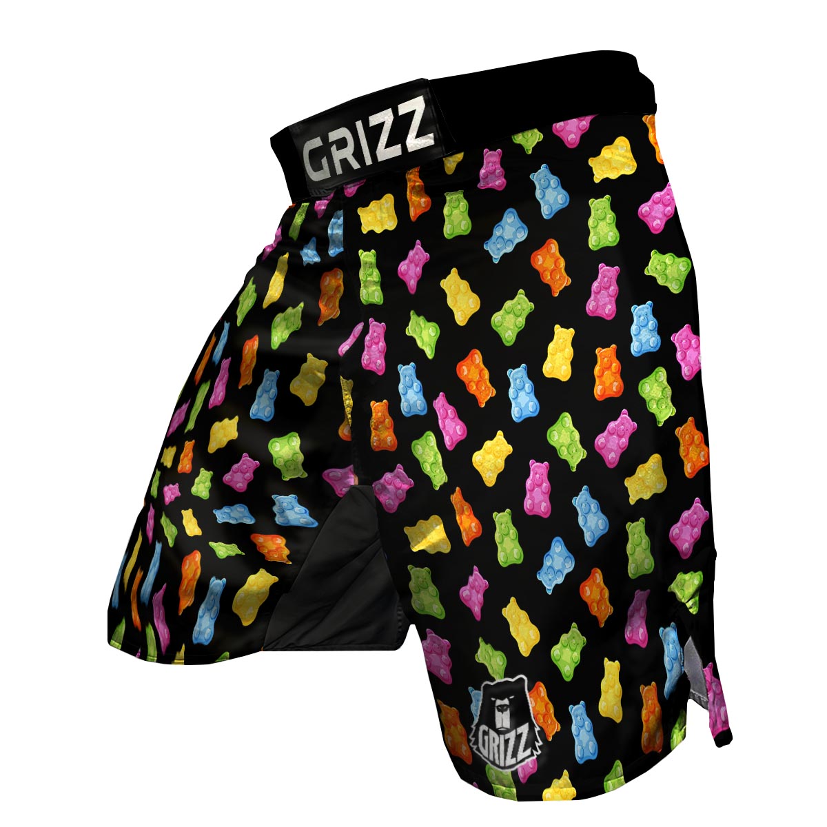 Bear Sweet Gummy Print Pattern MMA Shorts-grizzshop