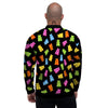 Bear Sweet Gummy Print Pattern Men's Bomber Jacket-grizzshop