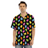 Bear Sweet Gummy Print Pattern Men's Hawaiian Shirt-grizzshop