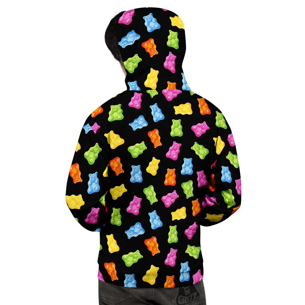 Bear Sweet Gummy Print Pattern Men's Hoodie-grizzshop