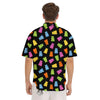 Bear Sweet Gummy Print Pattern Men's Short Sleeve Shirts-grizzshop