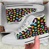 Bear Sweet Gummy Print Pattern White High Top Shoes-grizzshop