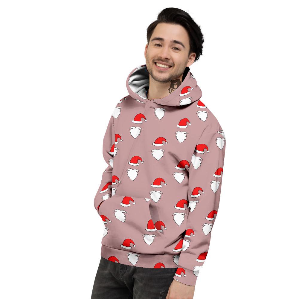 Beard Santa Claus Print Pattern Men's Hoodie-grizzshop