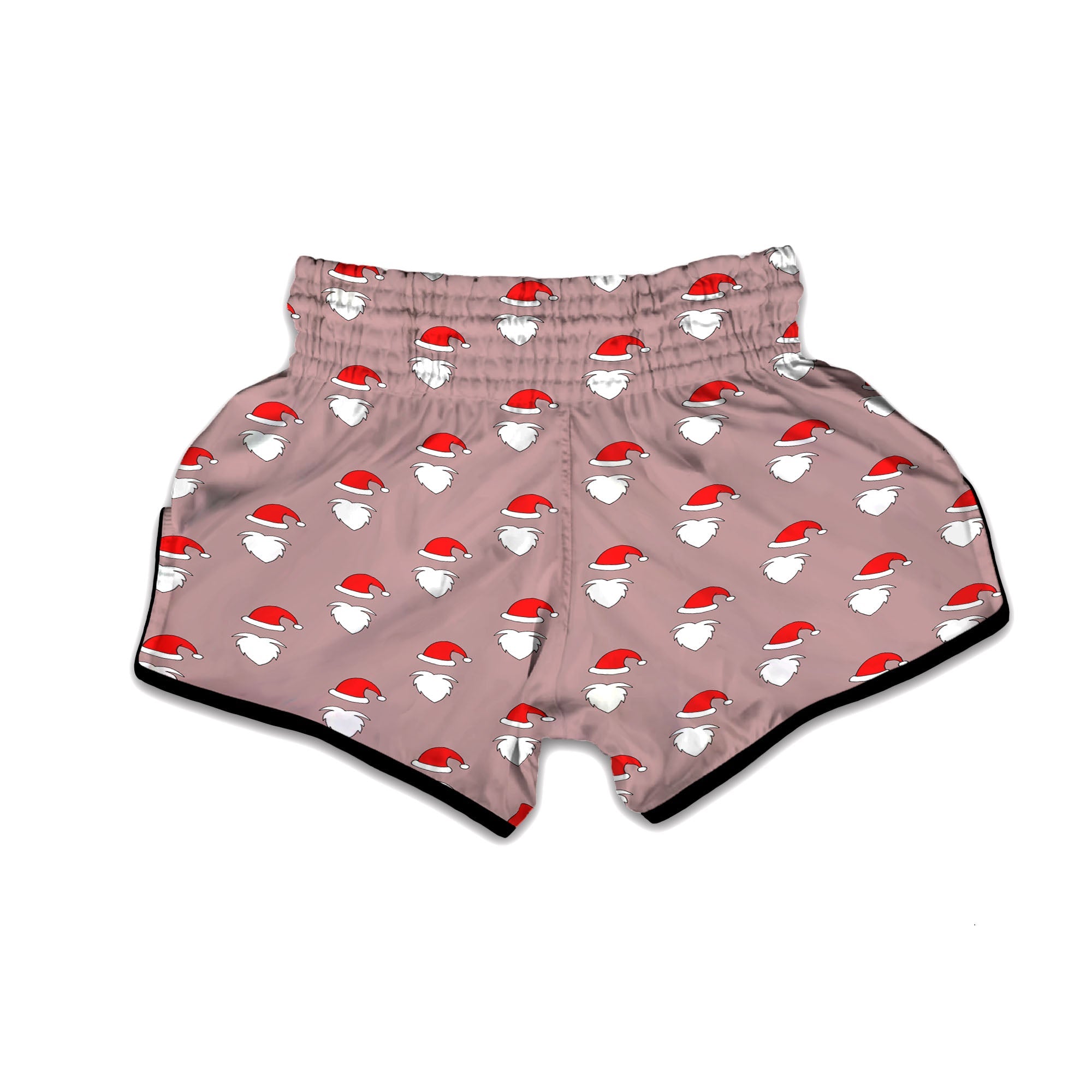 Beard Santa Claus Print Pattern Muay Thai Boxing Shorts-grizzshop