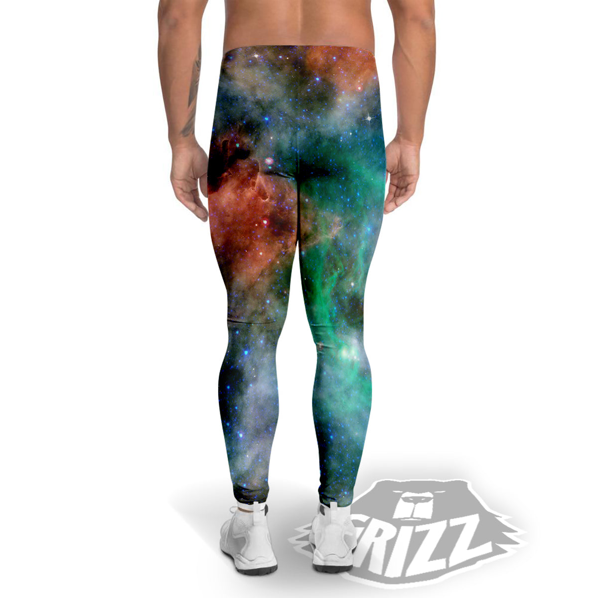 Beauty Of Outer Space Print Men's Leggings-grizzshop