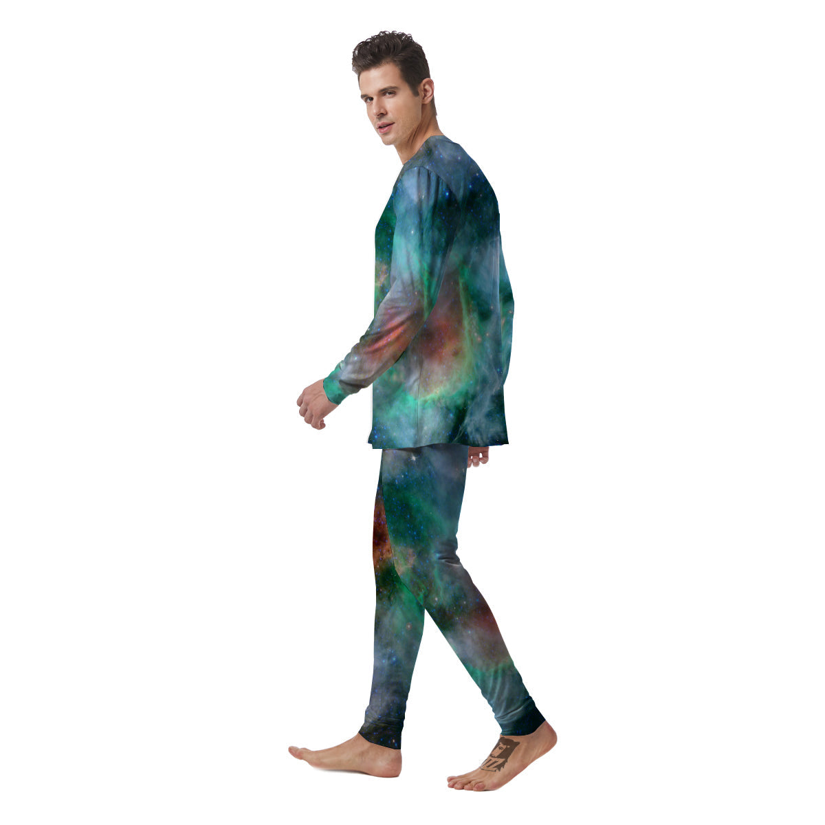 Beauty Of Outer Space Print Men's Pajamas-grizzshop