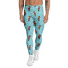 Beaver And Heart Print Pattern Men's Leggings-grizzshop