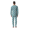 Beaver And Heart Print Pattern Men's Pajamas-grizzshop