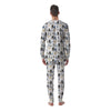 Beaver Cartoon Print Pattern Men's Pajamas-grizzshop