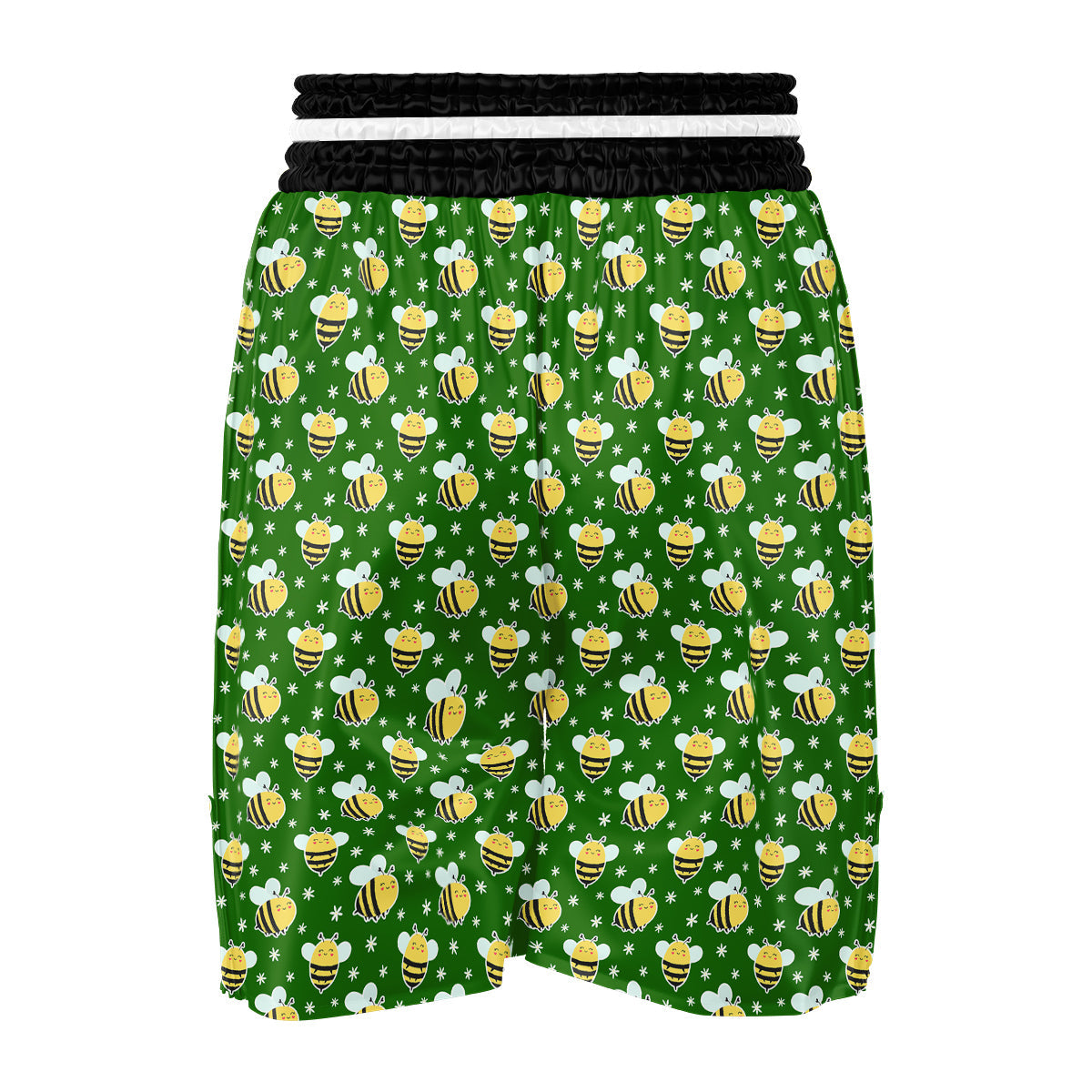 Bee Cute Honey Print Pattern Boxing Shorts-grizzshop