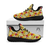 Bee Hive Sweet Honey Print Pattern Black Athletic Shoes-grizzshop