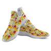 Bee Hive Sweet Honey Print Pattern White Athletic Shoes-grizzshop