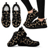 Bee Honey Gifts Pattern Print Black Sneaker Shoes For Men Women-grizzshop