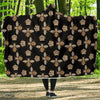 Bee Honey Gifts Pattern Print Hooded Blanket-grizzshop