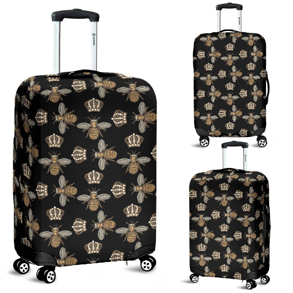 Bee Honey Gifts Pattern Print Luggage Cover Protector-grizzshop