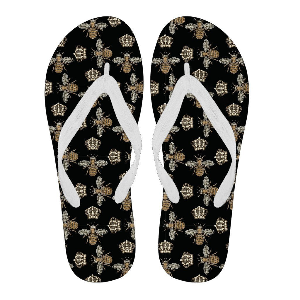 Bee Honey Gifts Pattern Print Men & Women Flip Flops-grizzshop
