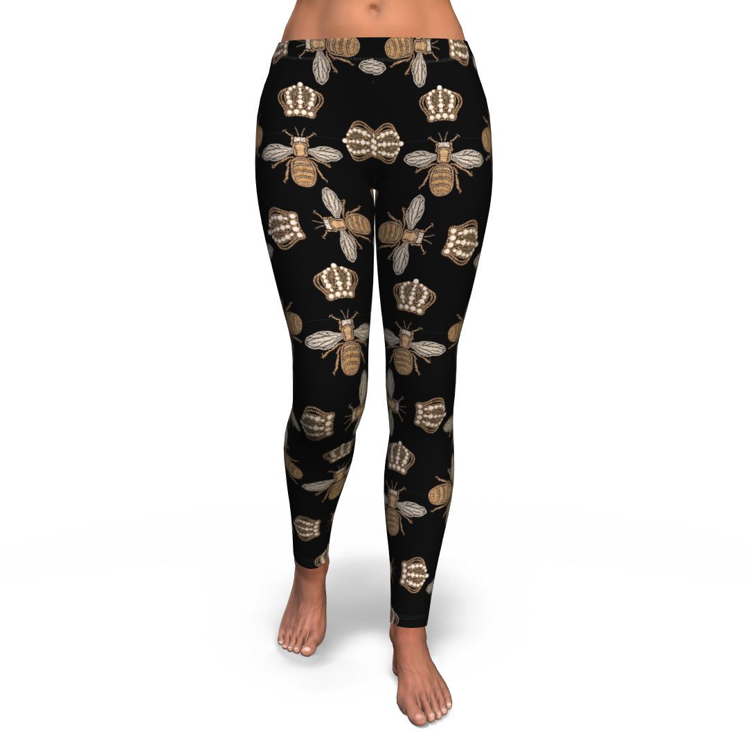 Bee Honey Gifts Pattern Print Pattern Women Leggings-grizzshop