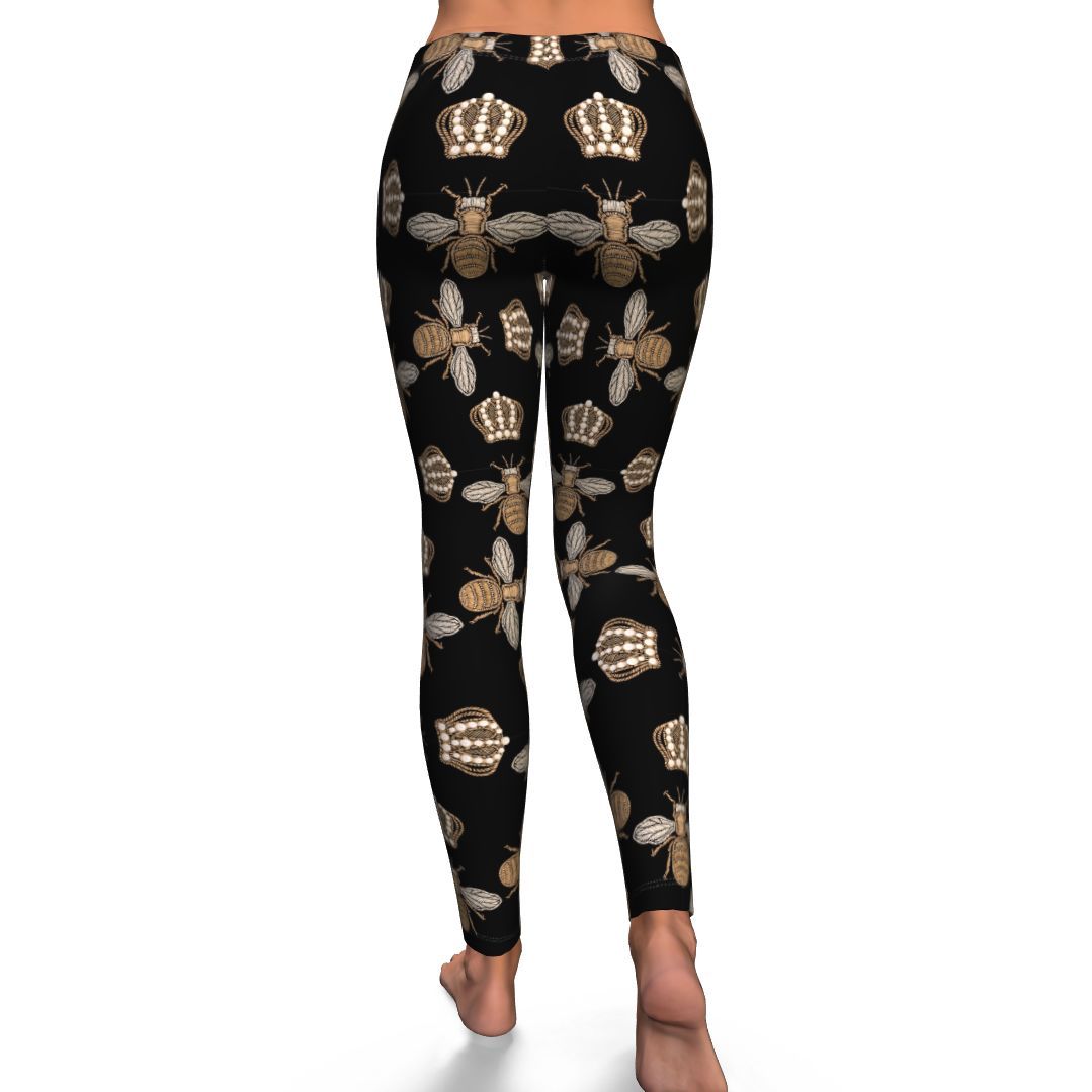 Bee Honey Gifts Pattern Print Pattern Women Leggings-grizzshop