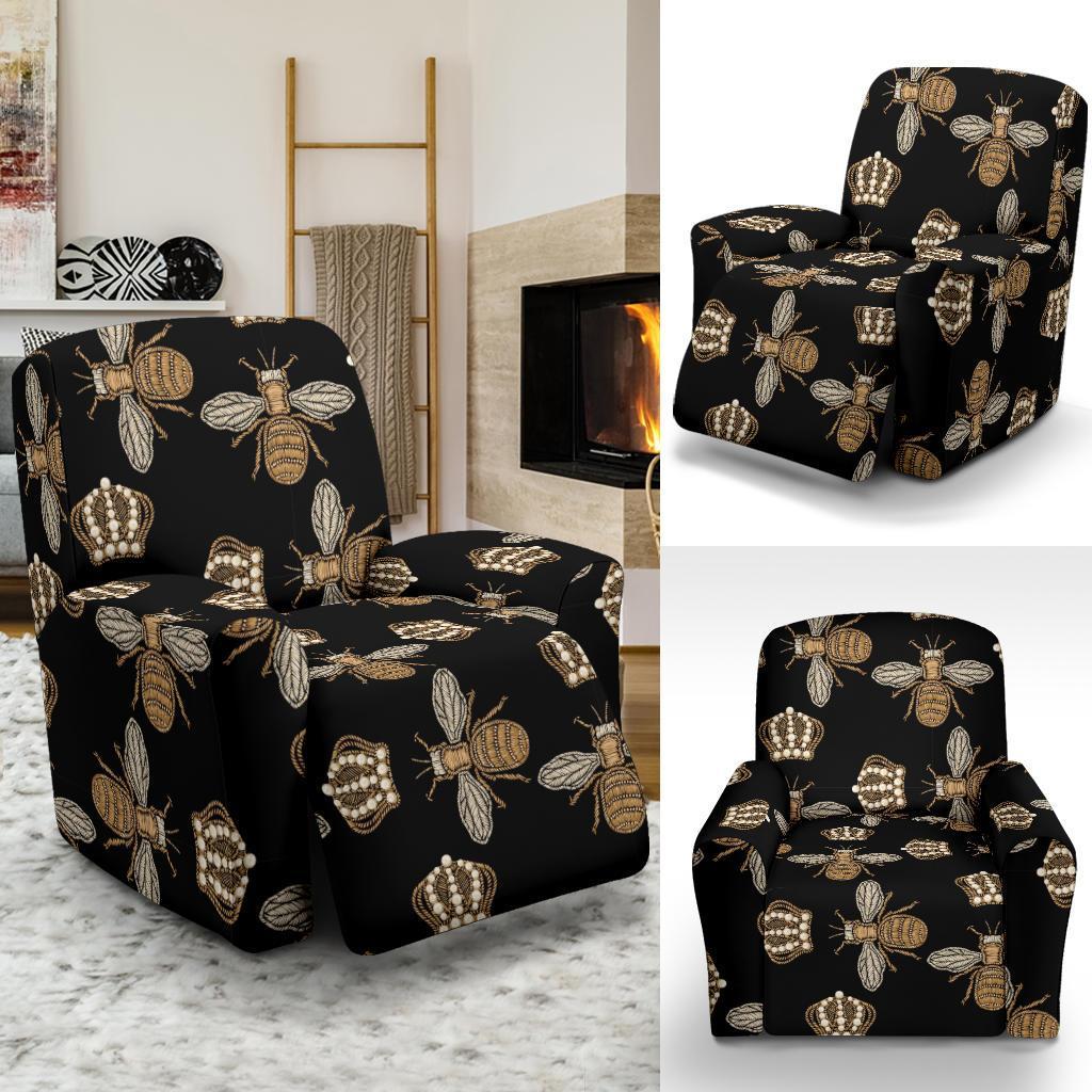 Bee Honey Gifts Pattern Print Recliner Cover-grizzshop