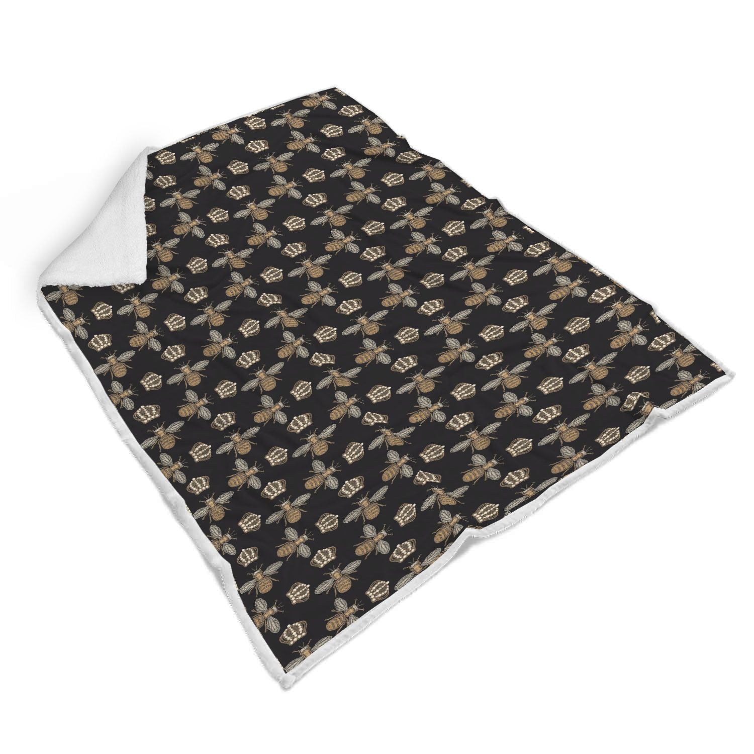 Bee Honey Gifts Pattern Print Throw Blanket-grizzshop