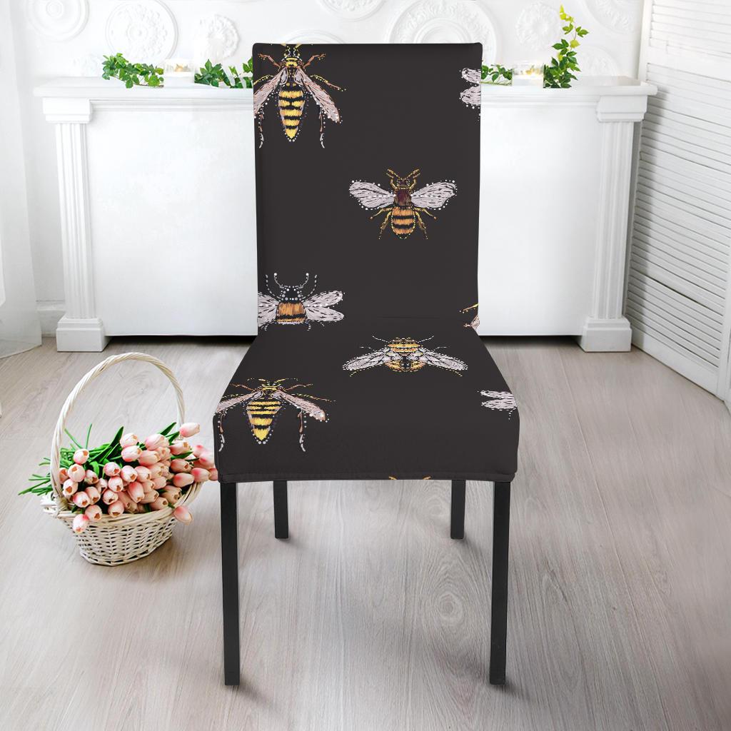 Bee Lovers Honey Gifts Pattern Print Chair Cover-grizzshop