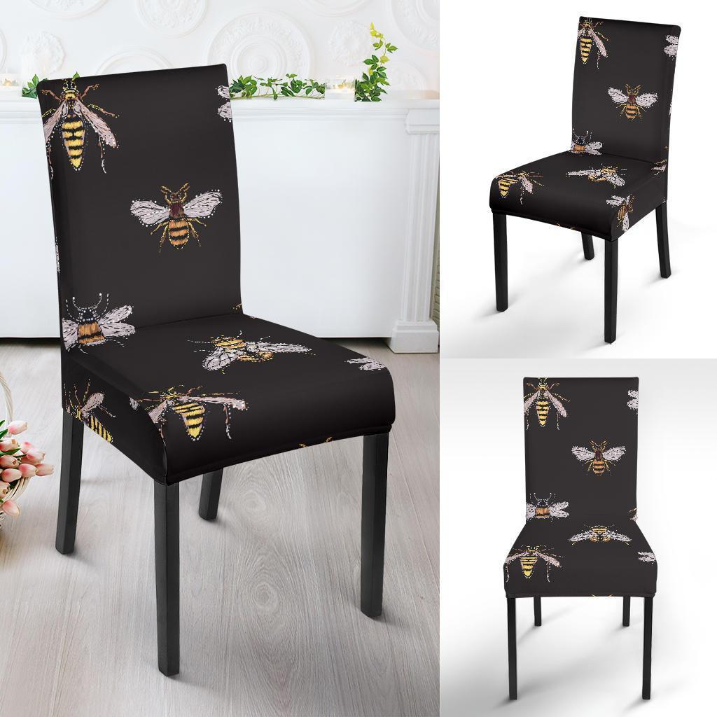 Bee Lovers Honey Gifts Pattern Print Chair Cover-grizzshop