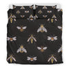 Bee Lovers Honey Gifts Pattern Print Duvet Cover Bedding Set-grizzshop