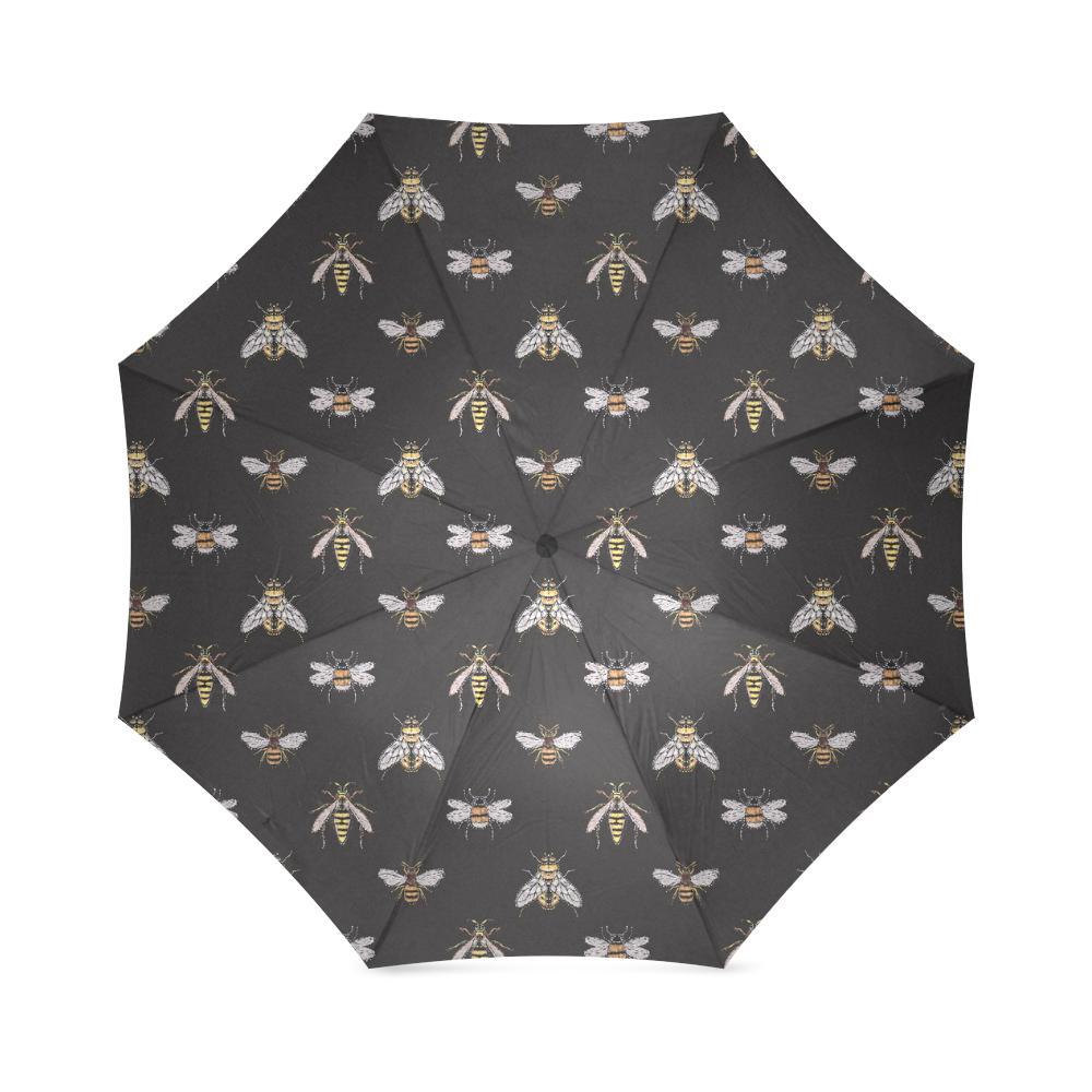 Bee Lovers Honey Gifts Pattern Print Foldable Umbrella-grizzshop