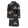 Bee Lovers Honey Gifts Pattern Print Men Long Robe-grizzshop