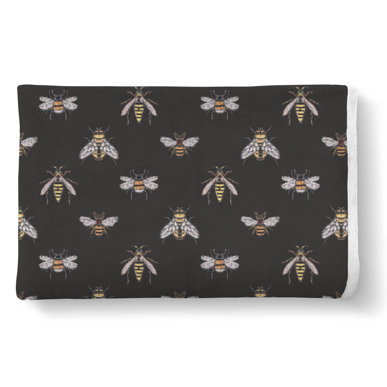 Bee Lovers Honey Gifts Pattern Print Throw Blanket-grizzshop
