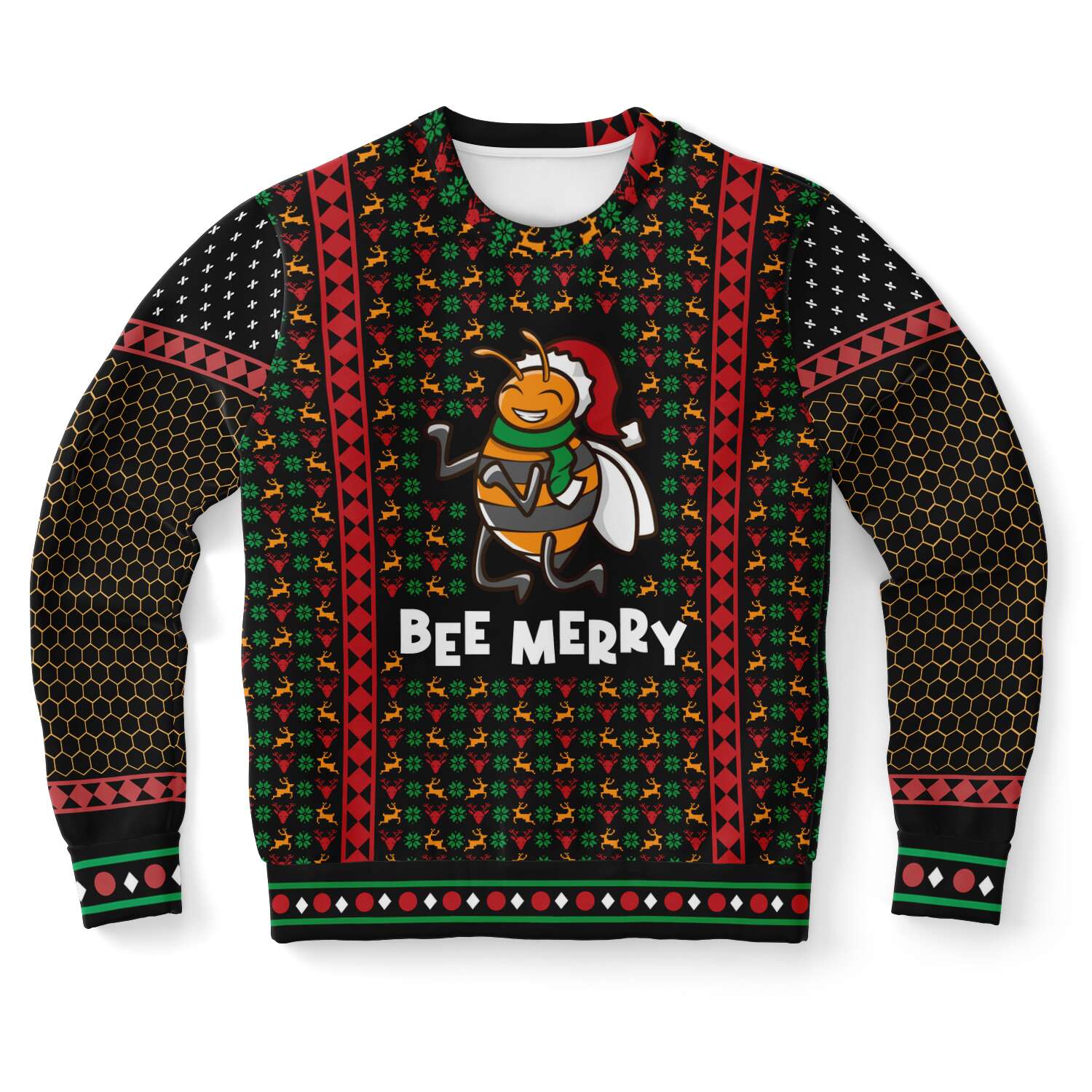 Bee Merry Ugly Christmas Sweater-grizzshop