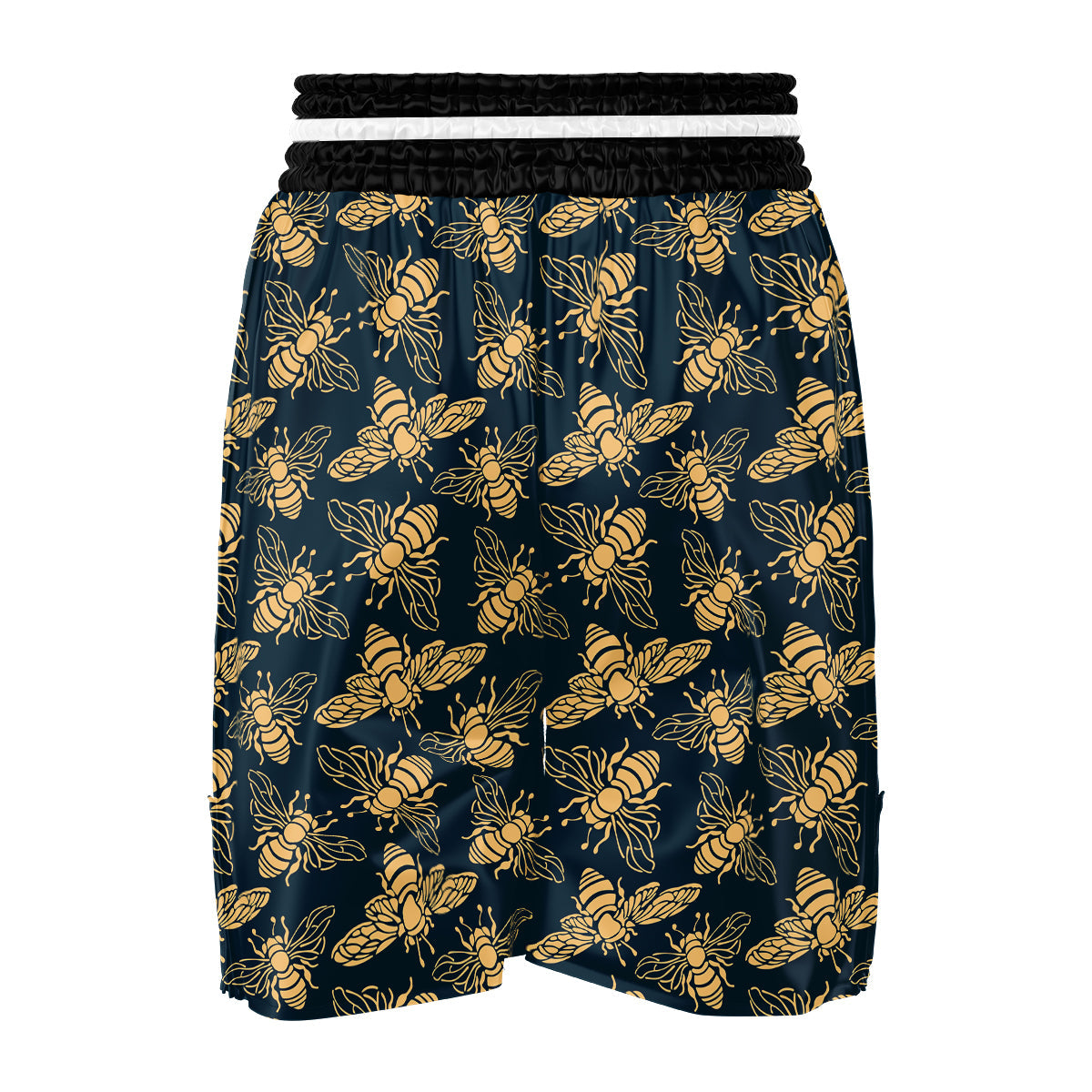 Bee Vintage Print Pattern Boxing Shorts-grizzshop