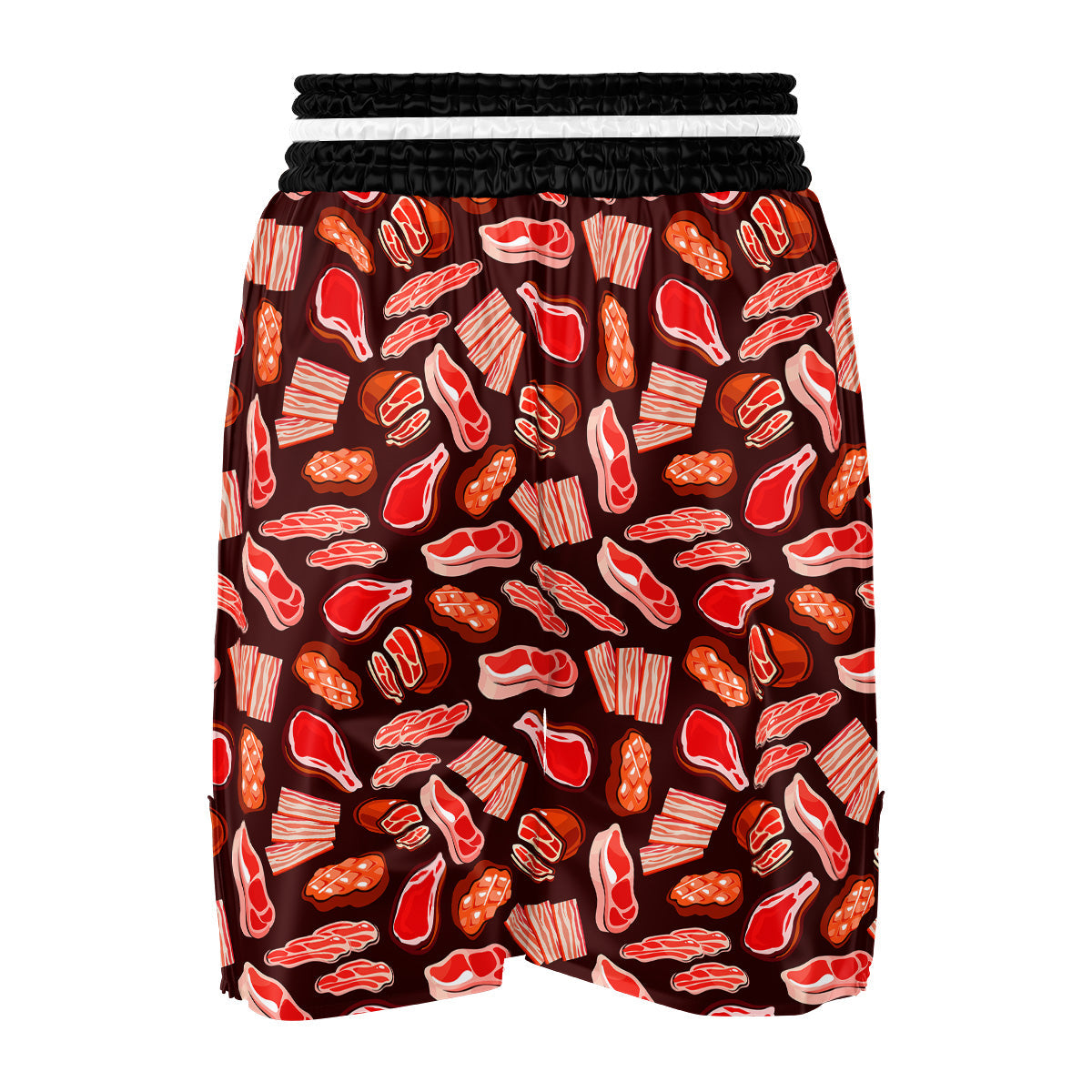Beef Steaks Print Pattern Boxing Shorts-grizzshop