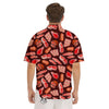 Beef Steaks Print Pattern Men's Short Sleeve Shirts-grizzshop