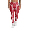 Beef Texture Print Pattern Men's Leggings-grizzshop