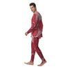 Beef Texture Print Pattern Men's Pajamas-grizzshop