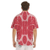 Beef Texture Print Pattern Men's Short Sleeve Shirts-grizzshop