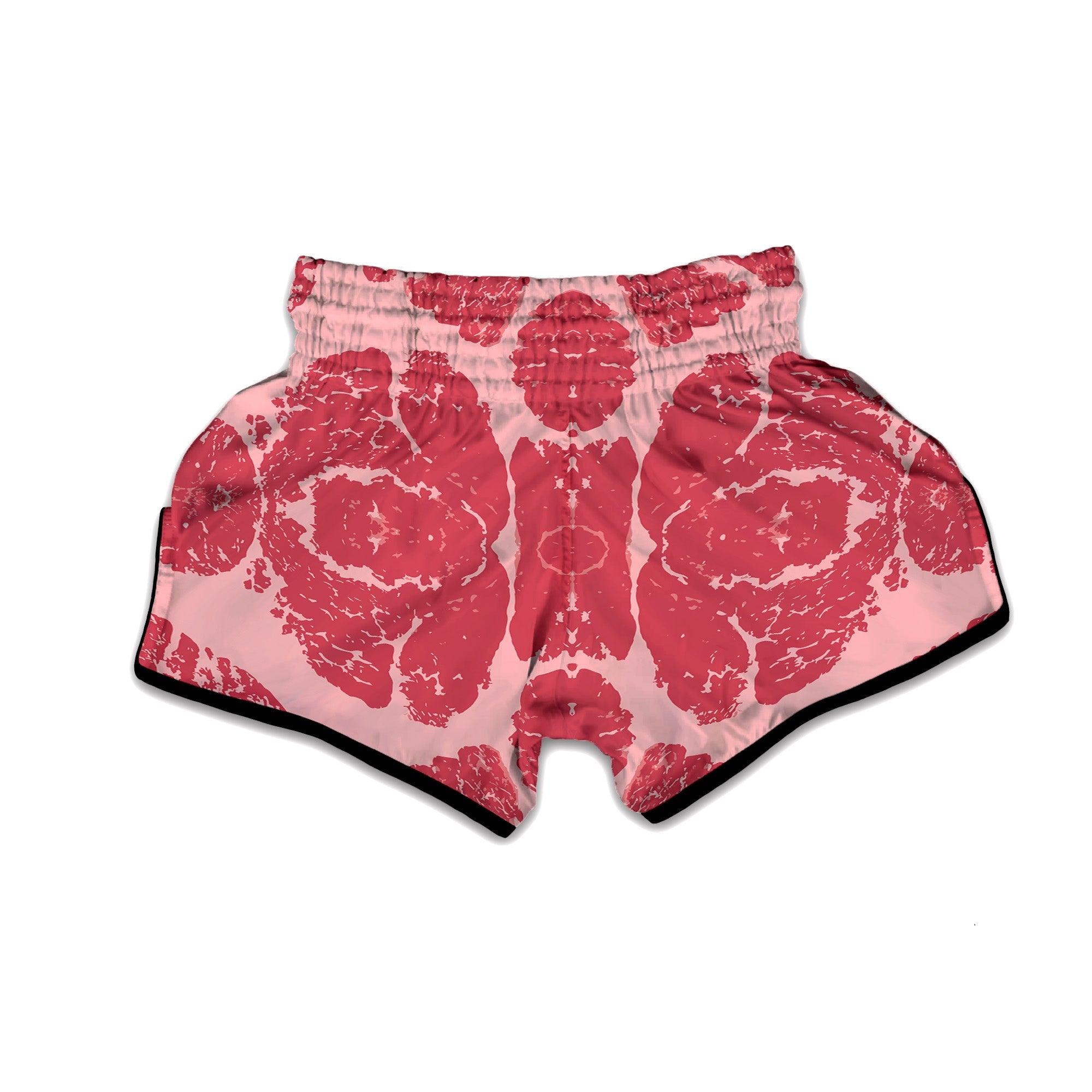 Beef Texture Print Pattern Muay Thai Boxing Shorts-grizzshop