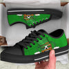 Beer And Clover St. Patrick's Day Print Black Low Top Shoes-grizzshop