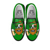 Beer And Clover St. Patrick's Day Print Black Slip On Shoes-grizzshop