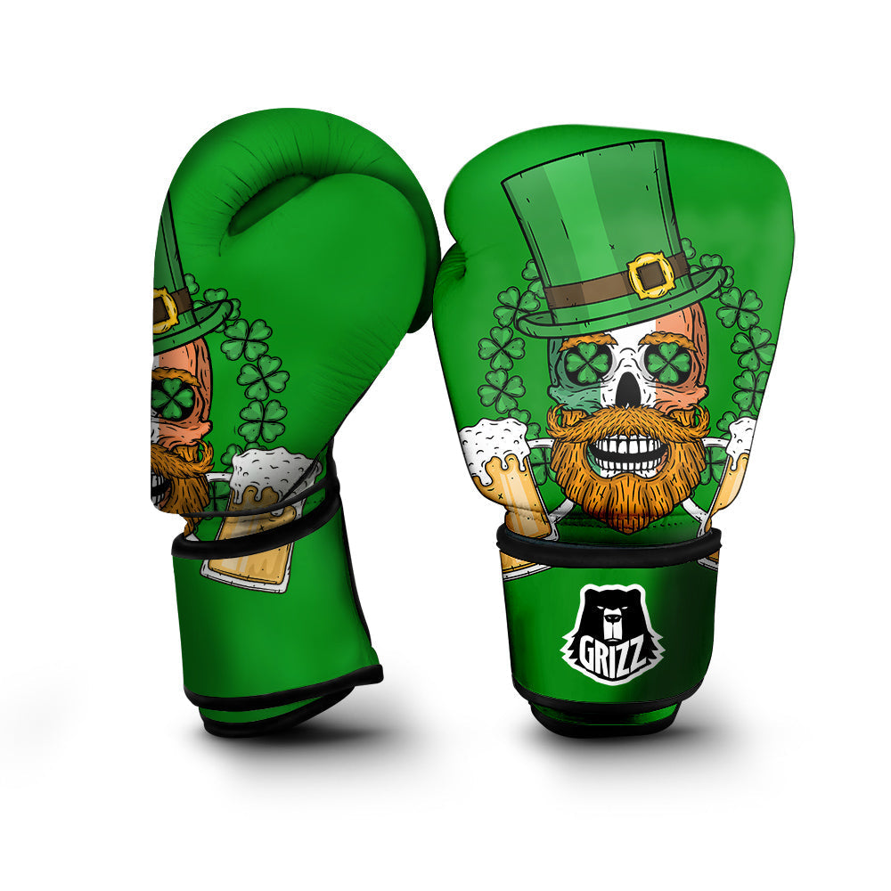 Beer And Clover St. Patrick's Day Print Boxing Gloves-grizzshop