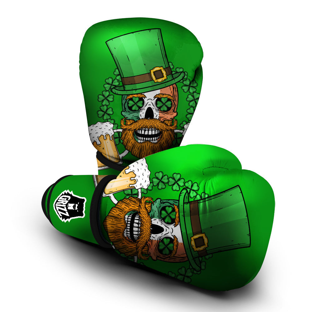 Beer And Clover St. Patrick's Day Print Boxing Gloves-grizzshop