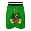 Beer And Clover St. Patrick's Day Print Boxing Shorts-grizzshop