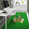 Beer And Clover St. Patrick's Day Print Floor Mat-grizzshop