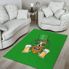 Beer And Clover St. Patrick's Day Print Floor Mat-grizzshop