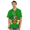 Beer And Clover St. Patrick's Day Print Men's Hawaiian Shirt-grizzshop