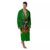 Beer And Clover St. Patrick's Day Print Men's Robe-grizzshop
