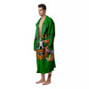 Beer And Clover St. Patrick's Day Print Men's Robe-grizzshop