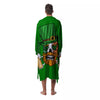 Beer And Clover St. Patrick's Day Print Men's Robe-grizzshop