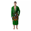 Beer And Clover St. Patrick's Day Print Men's Robe-grizzshop